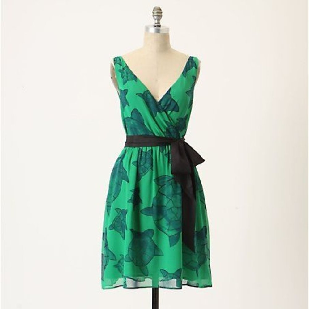 Anthropologie Turtle Print Dress